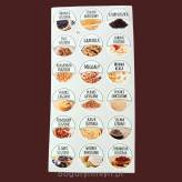 NAKLEJKI NA  PRZYPRAWY - ZESTAW NR 11