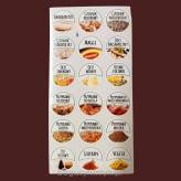 NAKLEJKI NA  PRZYPRAWY - ZESTAW NR 05