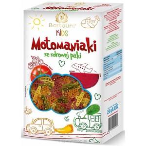 Makaron (semolinowy z suszonymi warzywami) dla dzieci MOTOMANIAKI BIO 250g - BARTOLINI 
