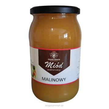 Miód MALINOWY ( zbiór 2025) - 1200g - PASIEKA SERAFIN